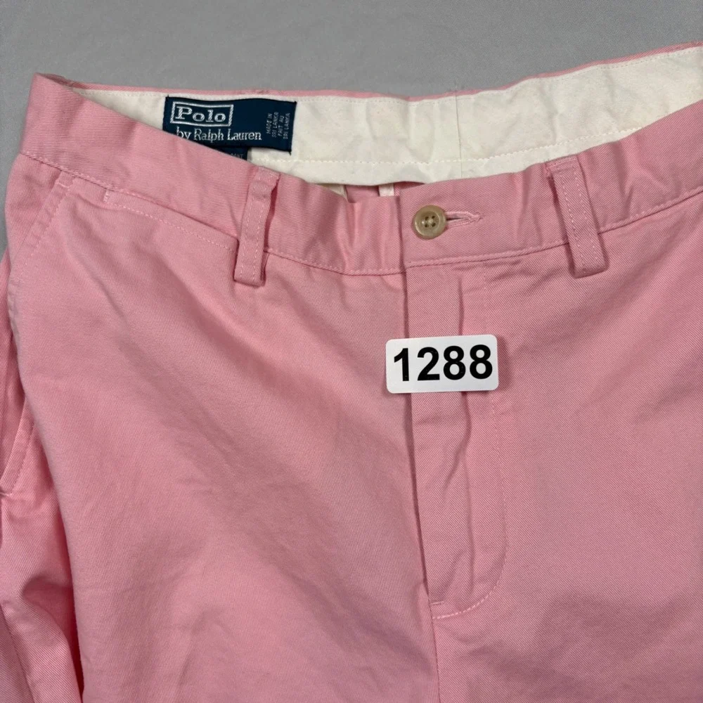 Polo Ralph Lauren Pants Mens 34/32 Preston Pant Pink Chino Classic Cotton